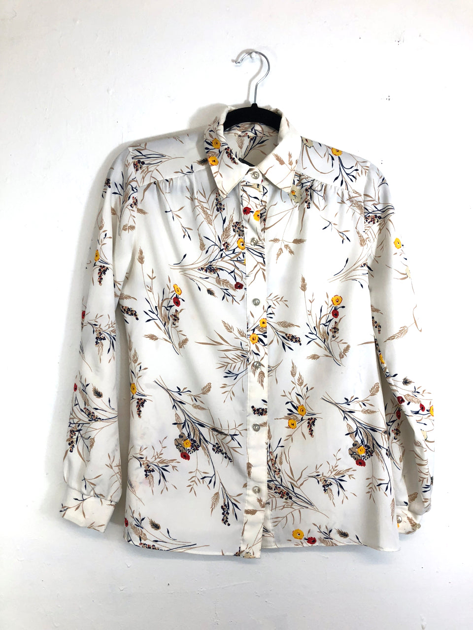 Floral 70s Blouse