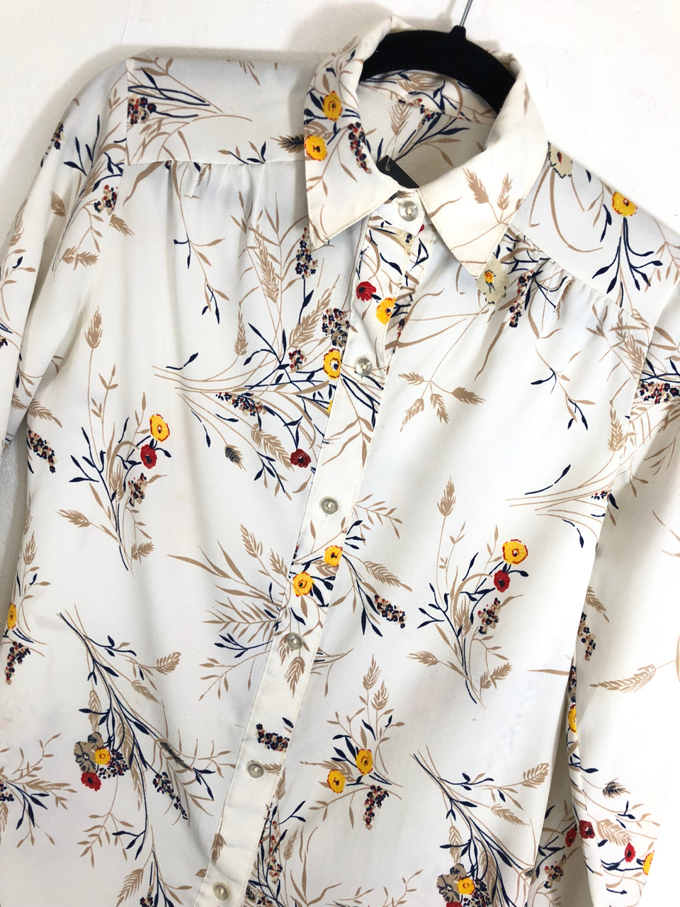 Floral 70s Blouse