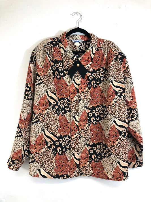 Ship n' Shore Animal Print Blouse