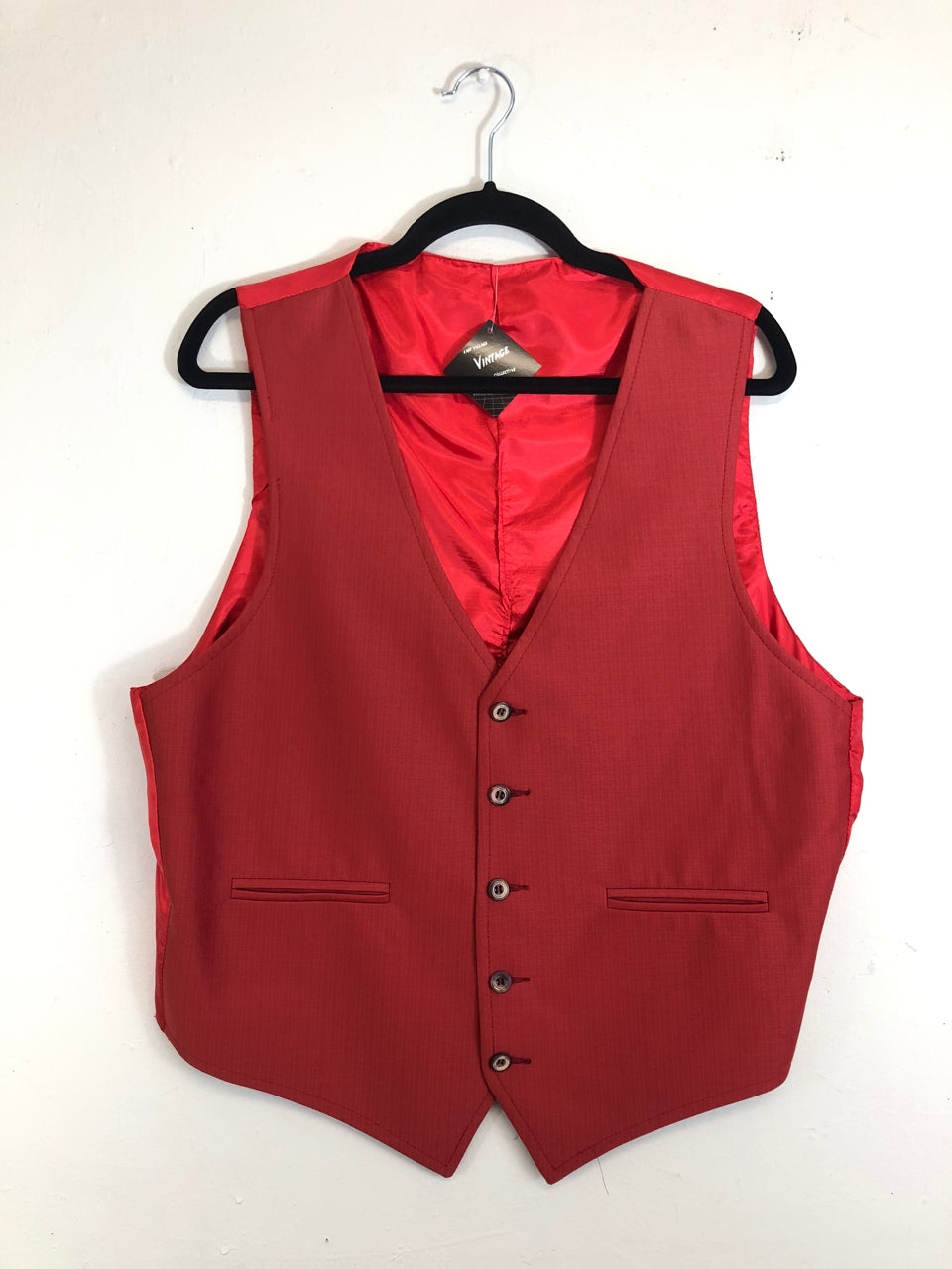 Red 70s Vest