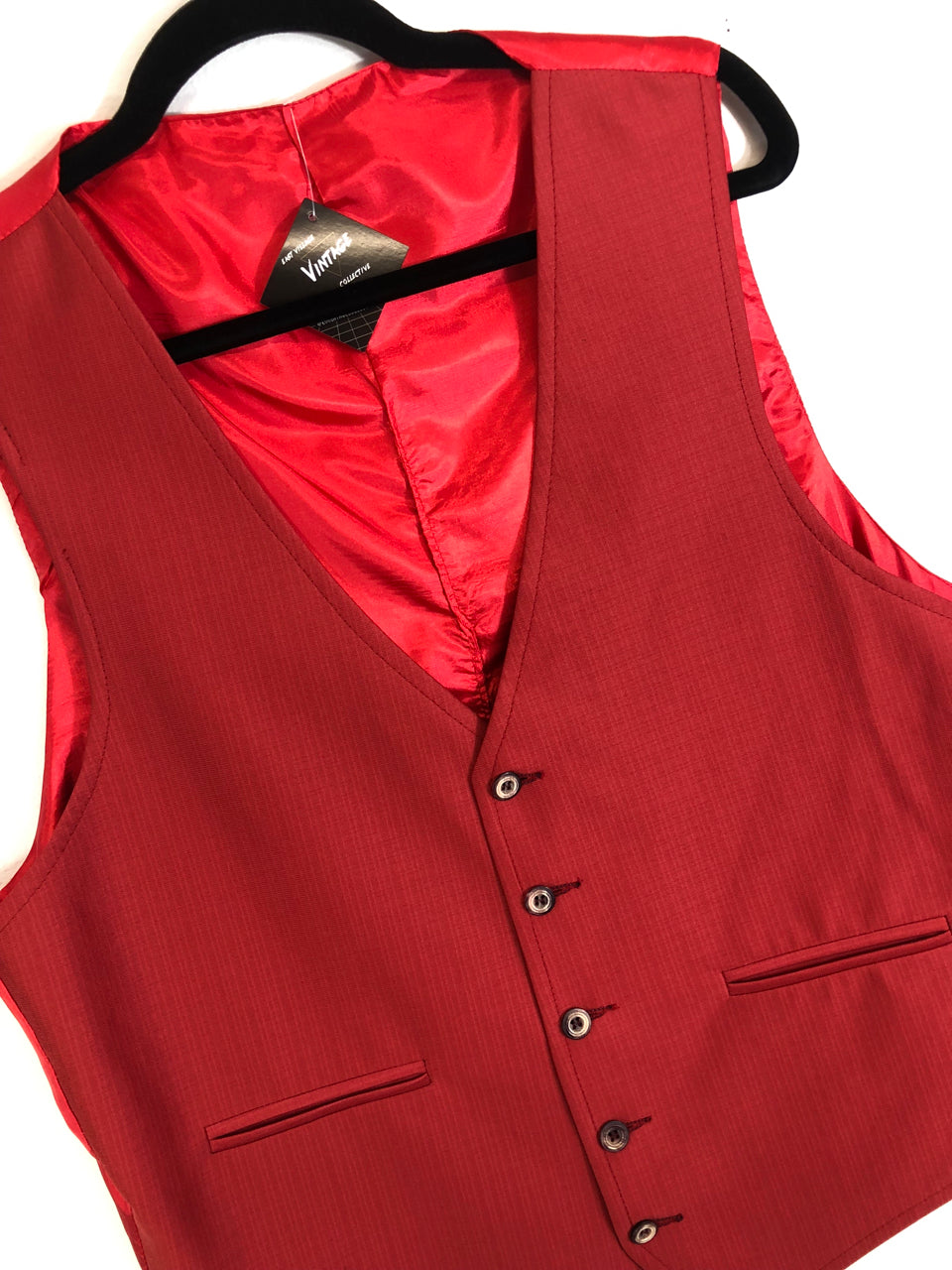 Red 70s Vest