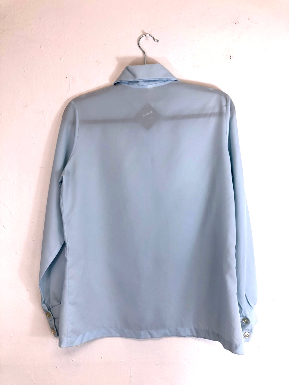 Powder Blue 70s Blouse