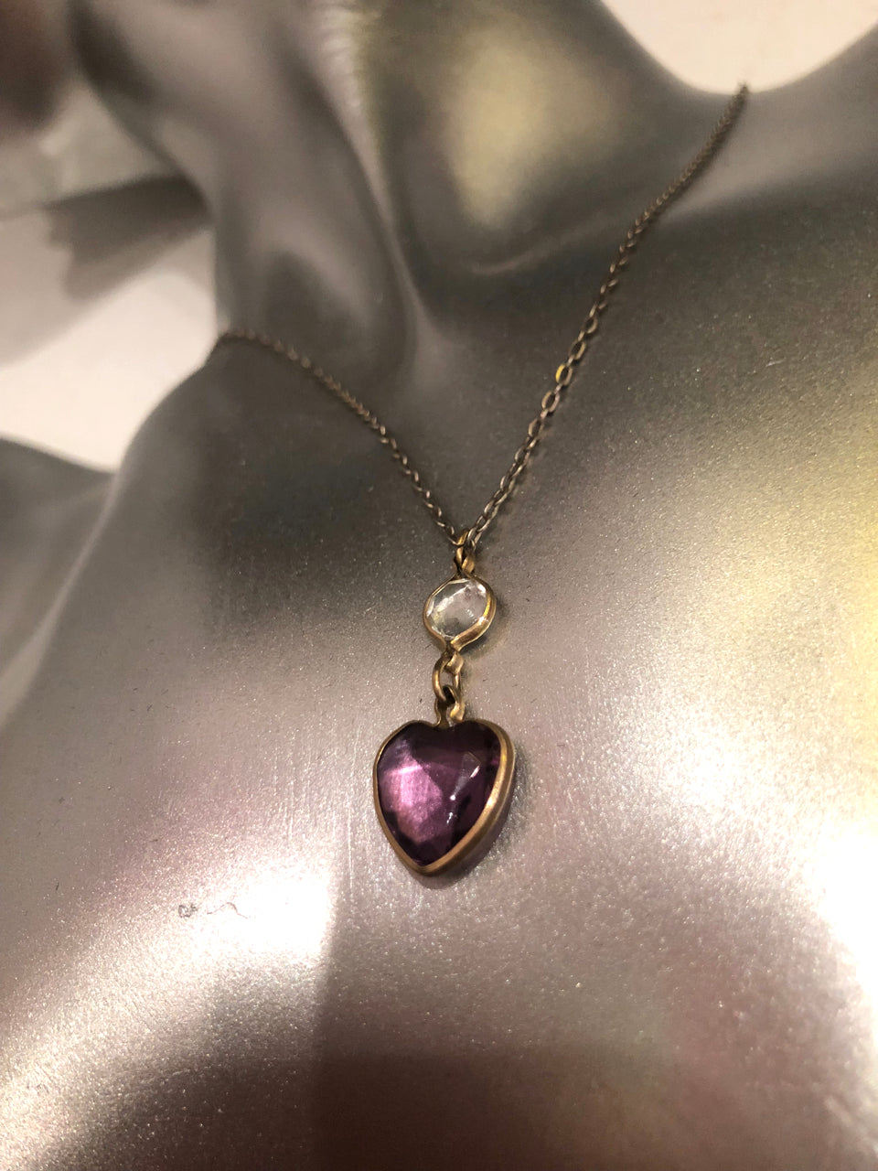 "Amethyst" Heart Necklace