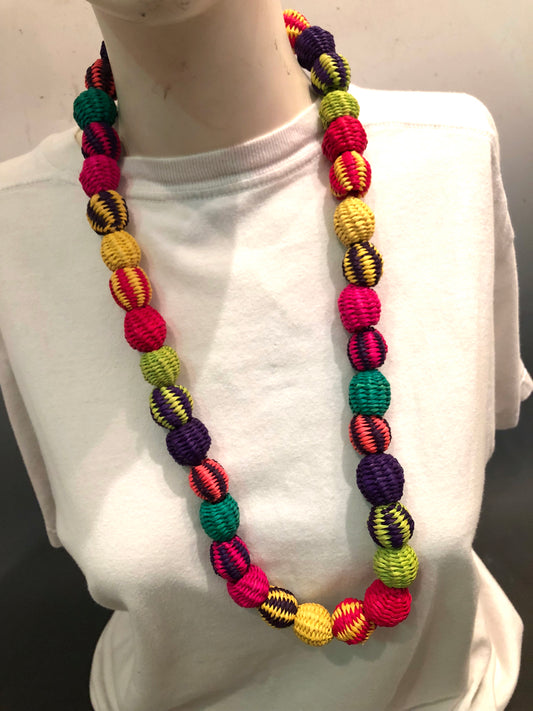 Colorful Woven Necklace