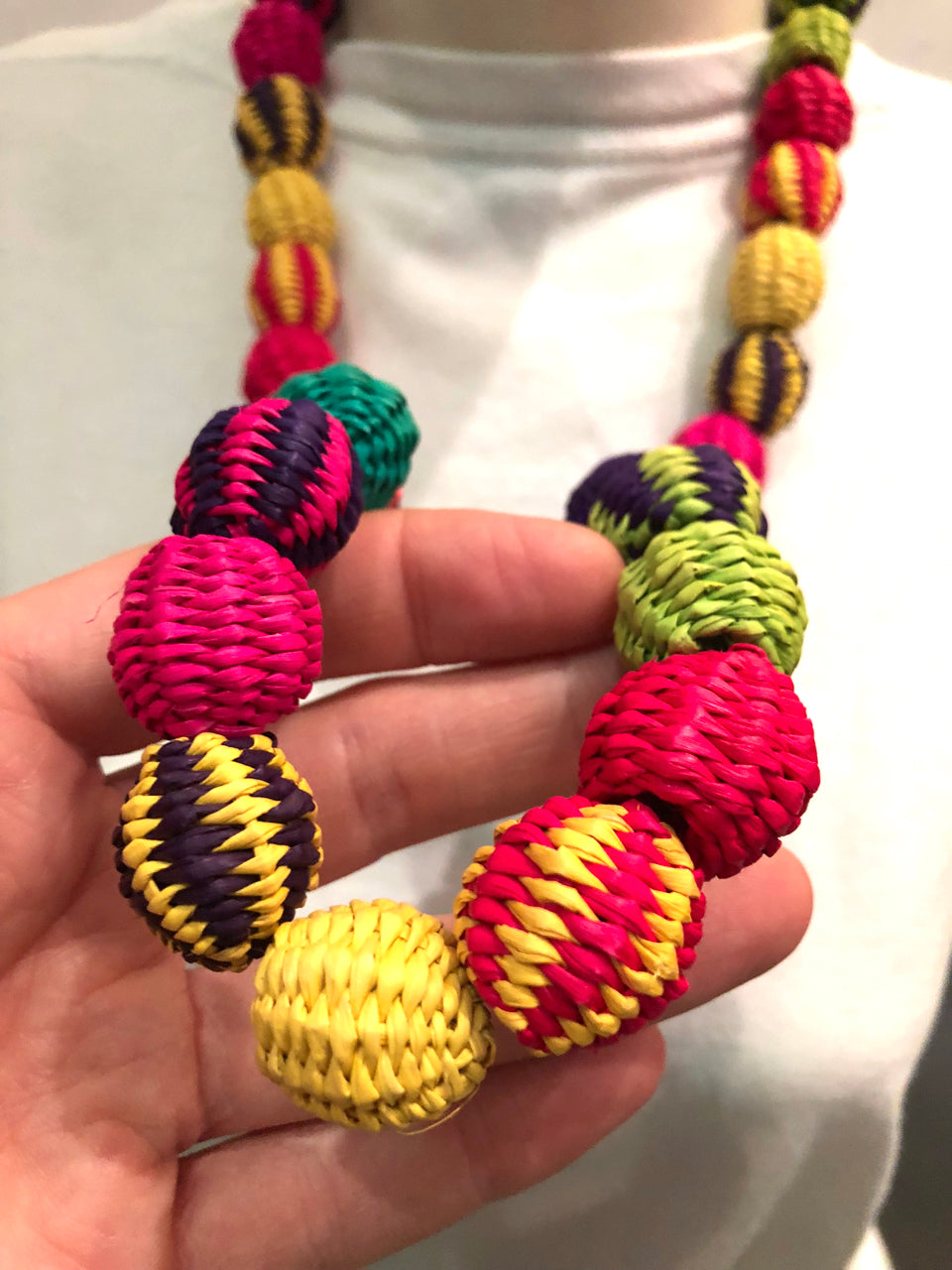 Colorful Woven Necklace