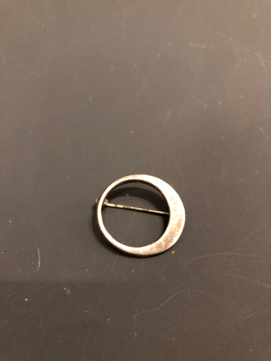 Silver Circle Brooch