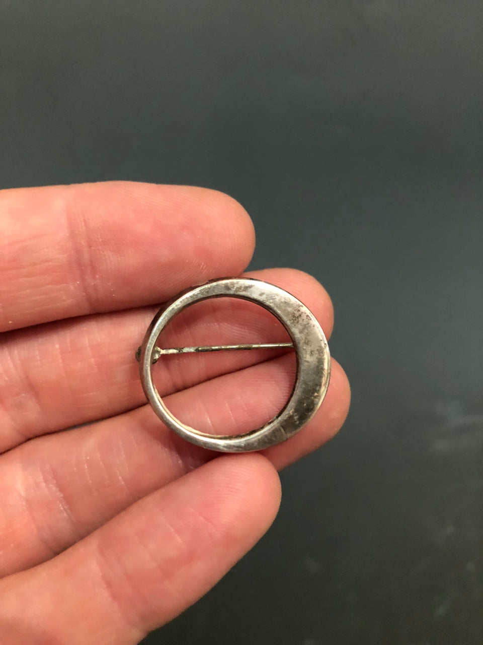 Silver Circle Brooch