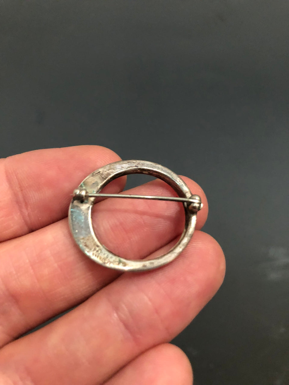 Silver Circle Brooch