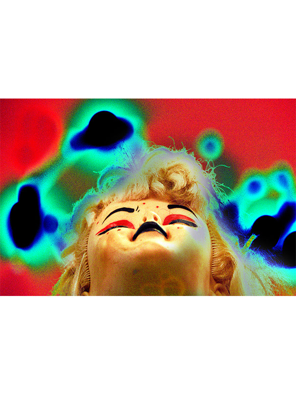 Psychedelic Doll - Photography Postcard by Bob Krasner