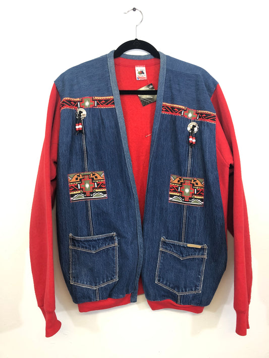 Gloria Vanderbilt Southwestern Denim Jacket