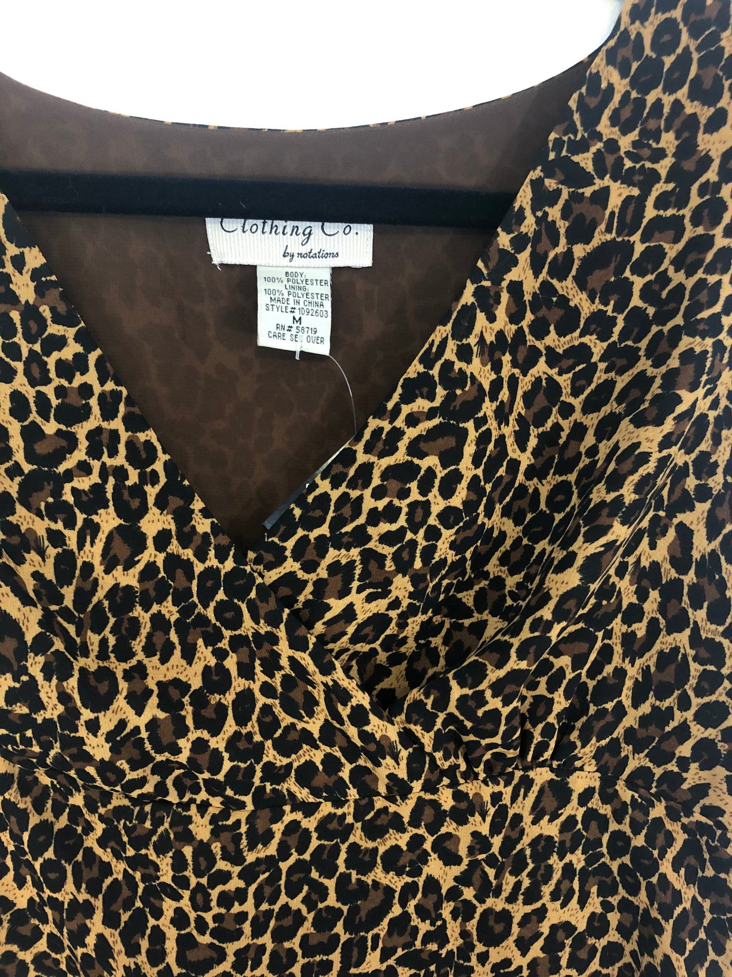 Clothing Co by Notations Leopard Blouse