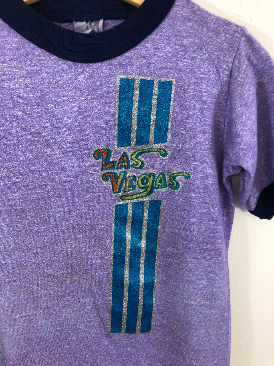 Kids' Las Vegas Glitter Ringer T-Shirt