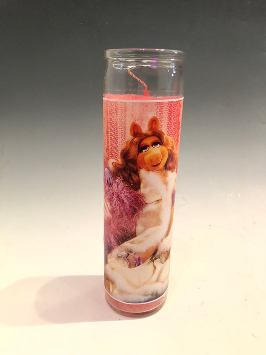 Miss Piggy Prayer Candle (V'Day Collection)