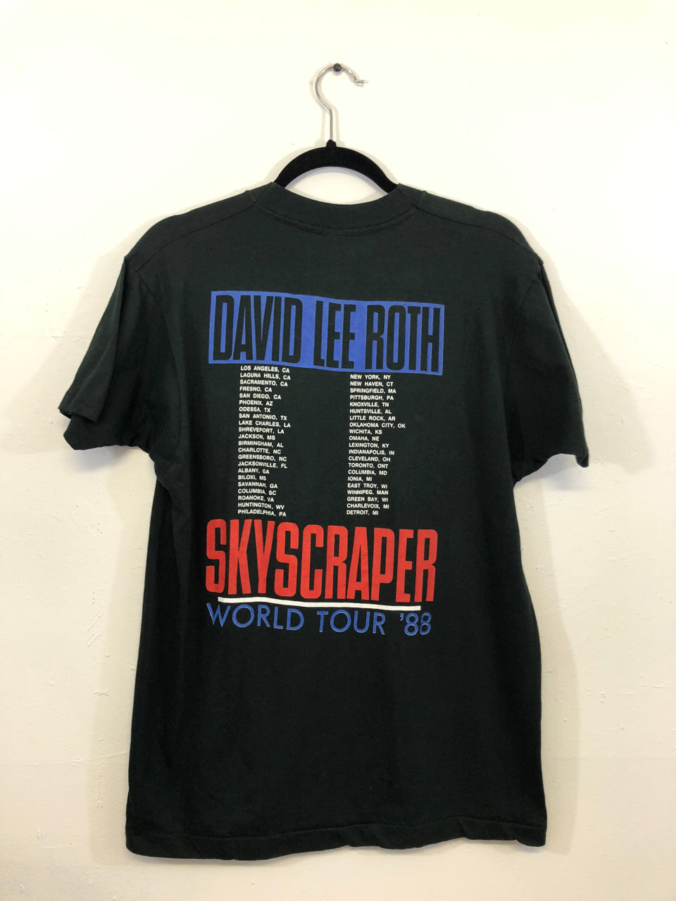 David Lee Roth Skyscraper World Tour '88 T-Shirt