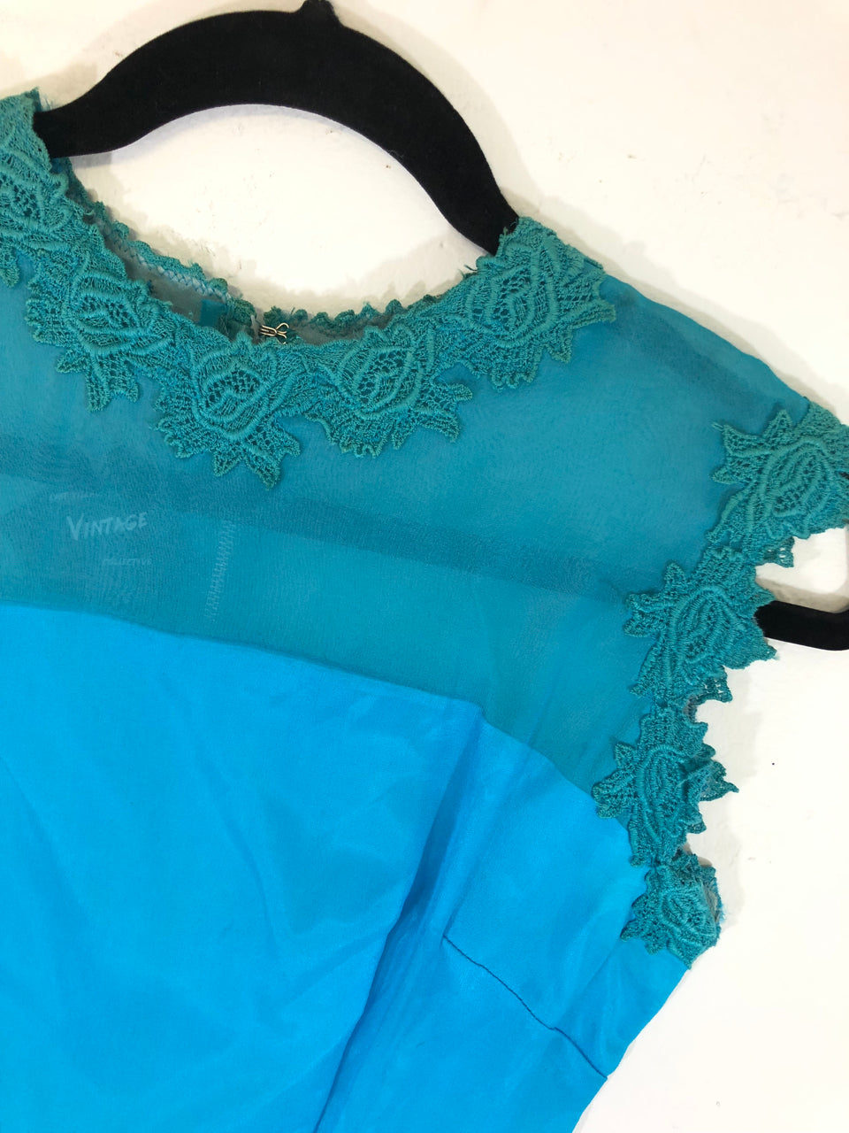 Turquoise Chiffon Dress