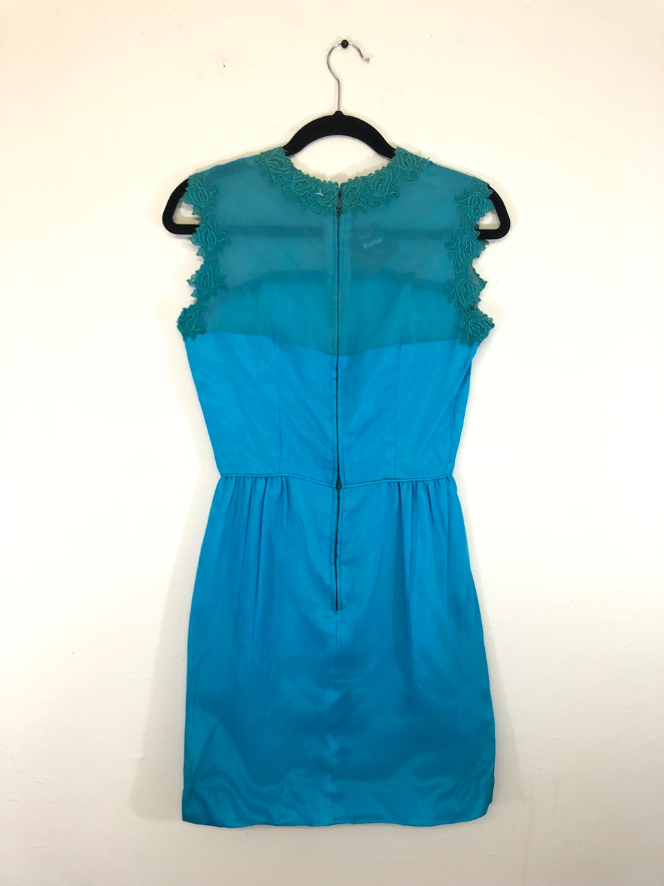 Turquoise Chiffon Dress