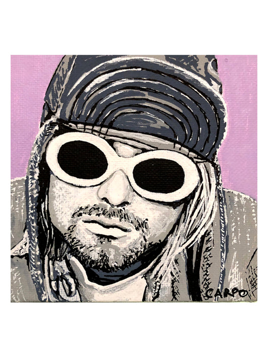Kurt Cobain Portrait - Art Print by Carpo