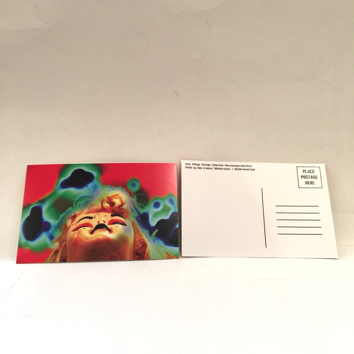 Psychedelic Doll - Photography Postcard by Bob Krasner
